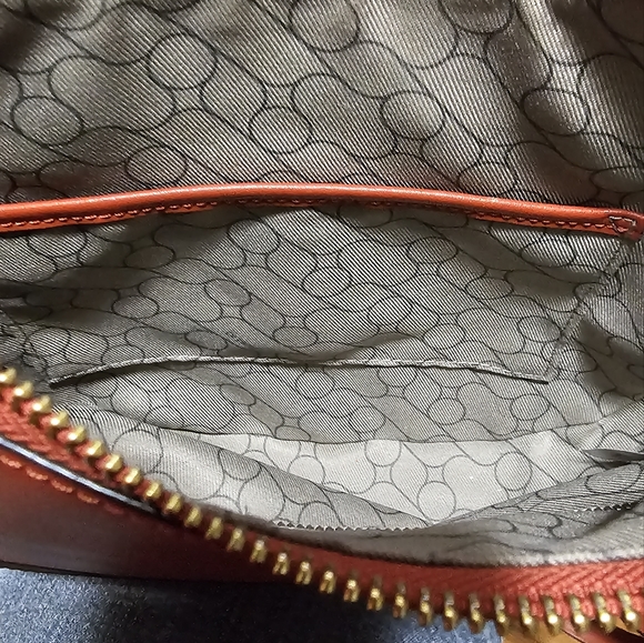 ORYANY Greta Logo Shoulder Bag in Orange - Picture 7 of 12